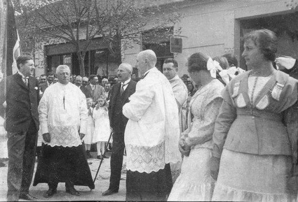 Harangszentelés 1929 május 3-án, Dr. Glattfelder Gyula és más fontos személyek