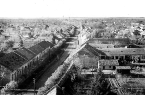 Kilátás a toronyból nyugati irányban, 1964.