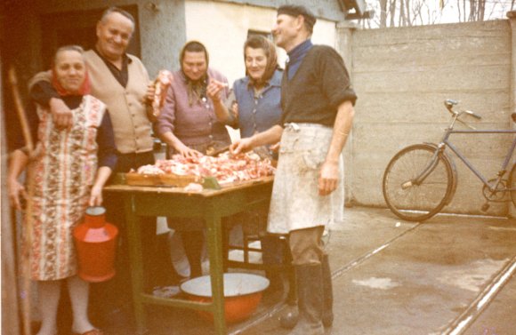 Disznóvágás a Durst családnál, 1975-78 körül