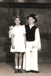 Szatmári József előadásbéli partnerével, 1955 május 21.