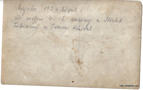 Majális 1926-ban - hátoldal