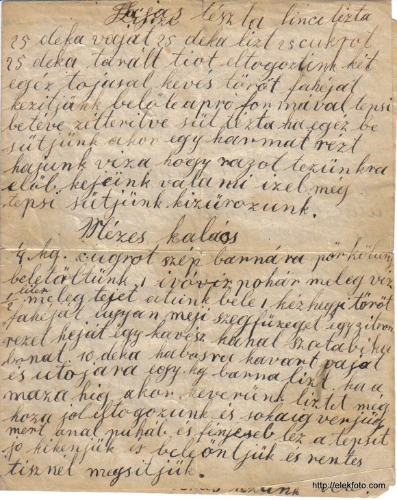 Vajas tészta - mézeskalács