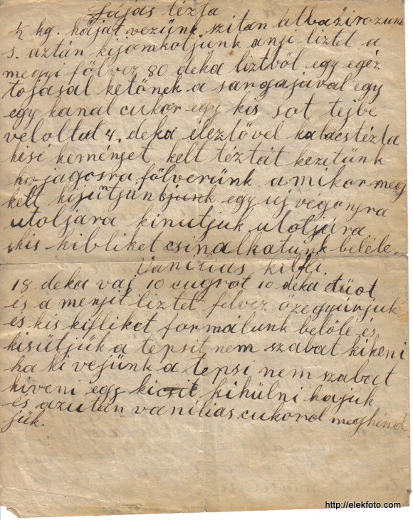 Hájas tészta, vaníliás kifli