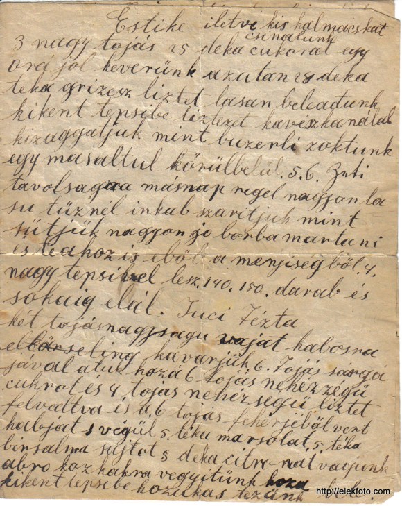 Estike, Juci tészta