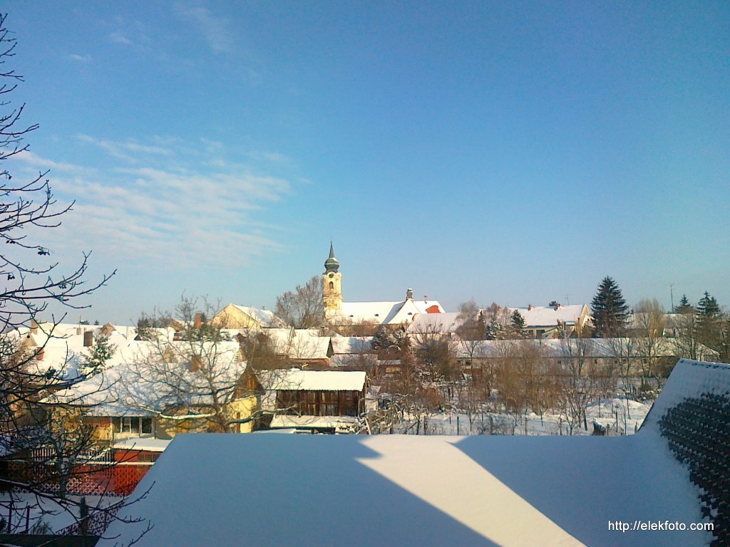 Téli hangulat Eleken, 2012 december elején.