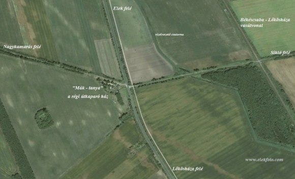 A telkek helye manapság (forrás Google Earth)