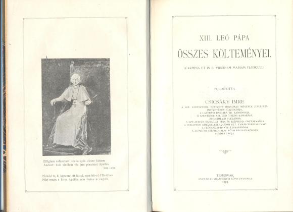 XIII. Leó pápa versesköte