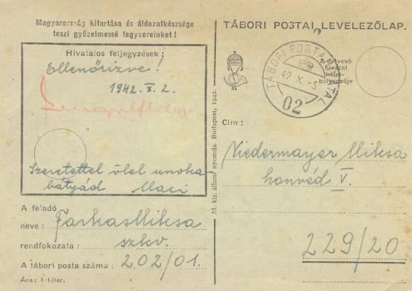 "Magyarország kitartása és áldozatkészsége teszi győzelmessé fegyvereinket!"