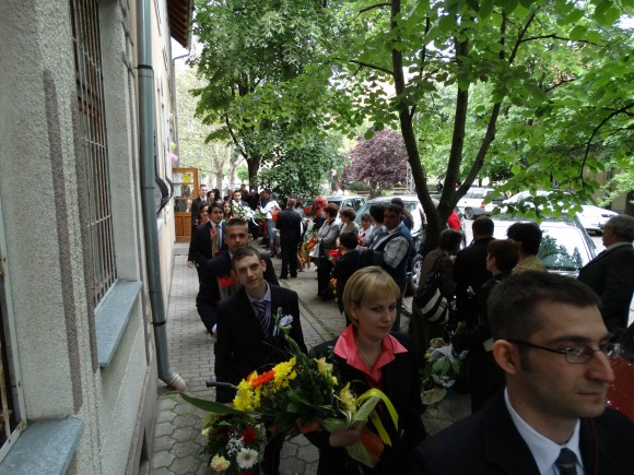 Gerebenics Róbert az érettségiző osztályával