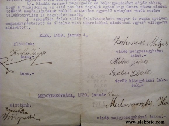 Az adás vételi szerződés egyik tanúja Kneller János.