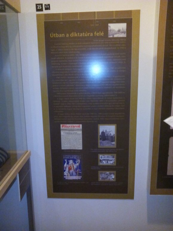 A Munkácsy Mihály Múzeum állandó kiállításának egy "szelete".